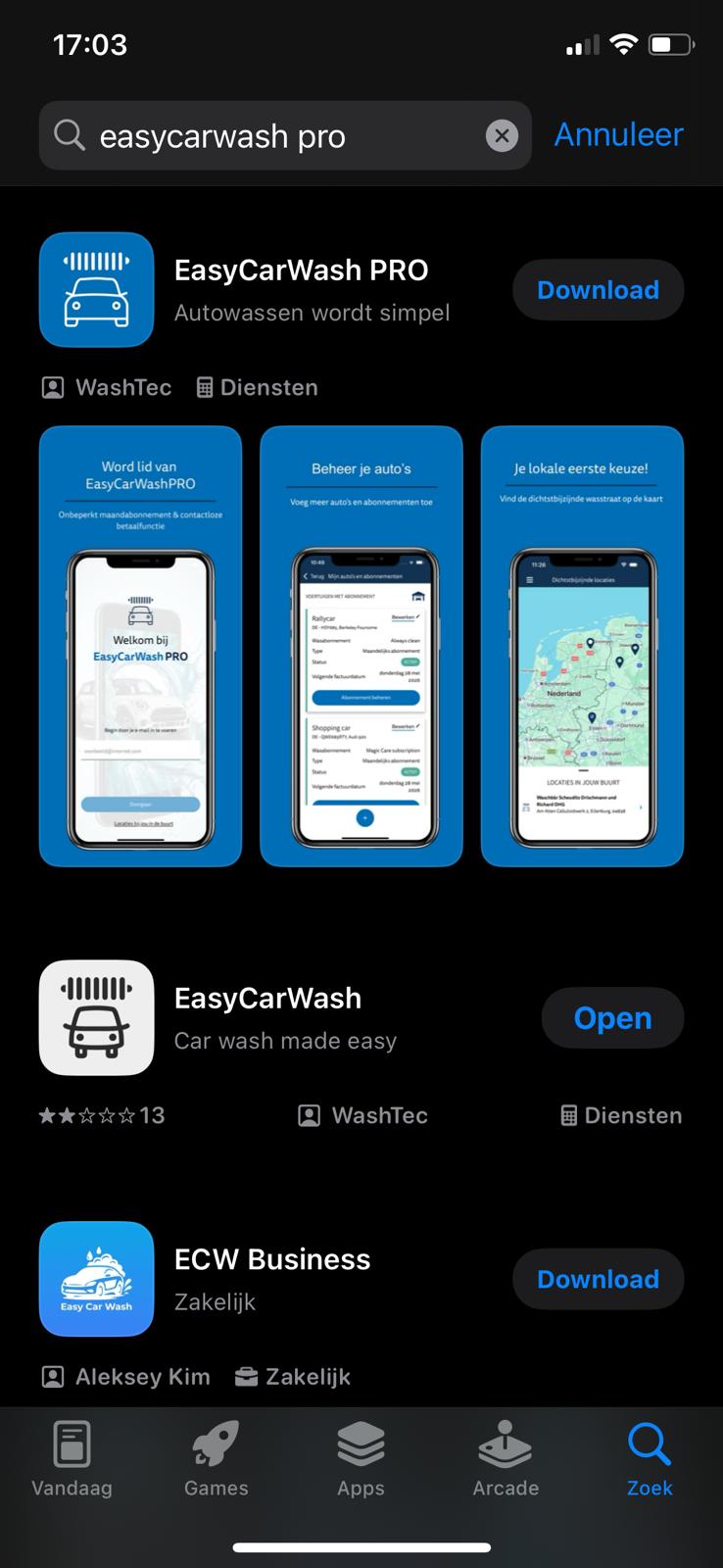 EasyCarWash Pro downloaden in de App Store